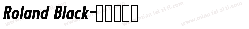 Roland Black字体转换